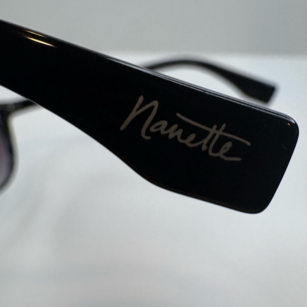 NANETTE LEOPRE SUNGLASSES HHNN0214-R NN313 OX BLACK SUNGLASSES - Picture 10 of 15